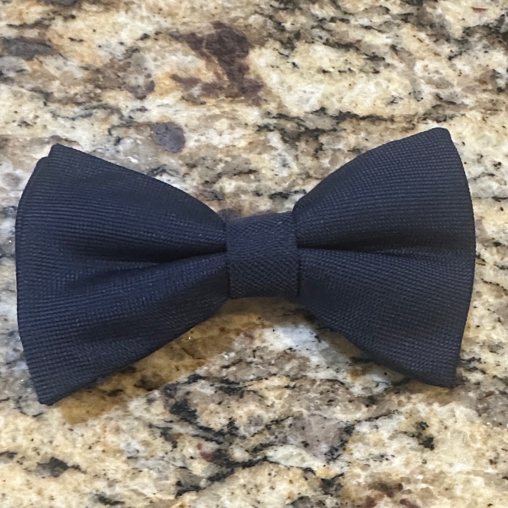 Elegant Navy Blue Bow Tie for Kids